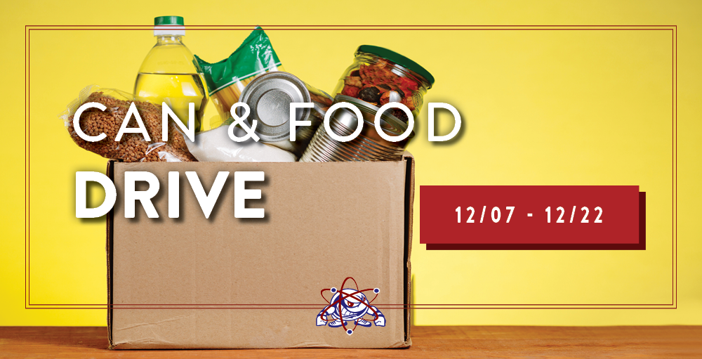 Syracuse Academy of Science and Citizenship schools hosts its annual Can & Food Drive to benefit the Food Bank of CNY. The event runs from 12/07 - 12/22. Donations can be made at 301 Valley Drive, Syracuse, NY
