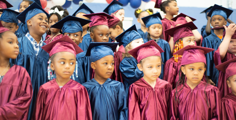 Syracuse Academy of Science and Citizenship elementary school celebrated the commencement of its youngest students at their Kindergarten Graduation ceremony.