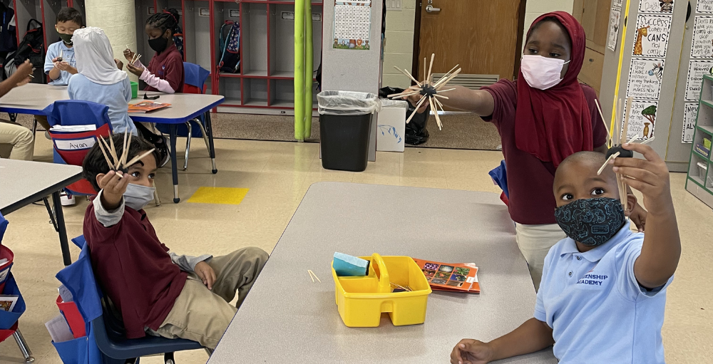 Syracuse Academy of Science and Citizenship elementary school students study and bring animal and plant defenses to life as part of their Amplify Science unit.