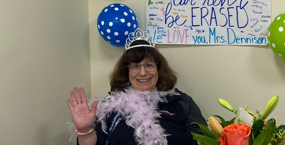 Syracuse Academy of Science and Citizenship elementary school celebrates and wishes great success in the retirement of Special Education teacher, Pat Dennison.