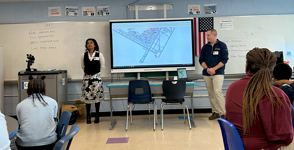 SAAB Engineers Visit Citizenship & Science Academy of Syracuse 5th Grade