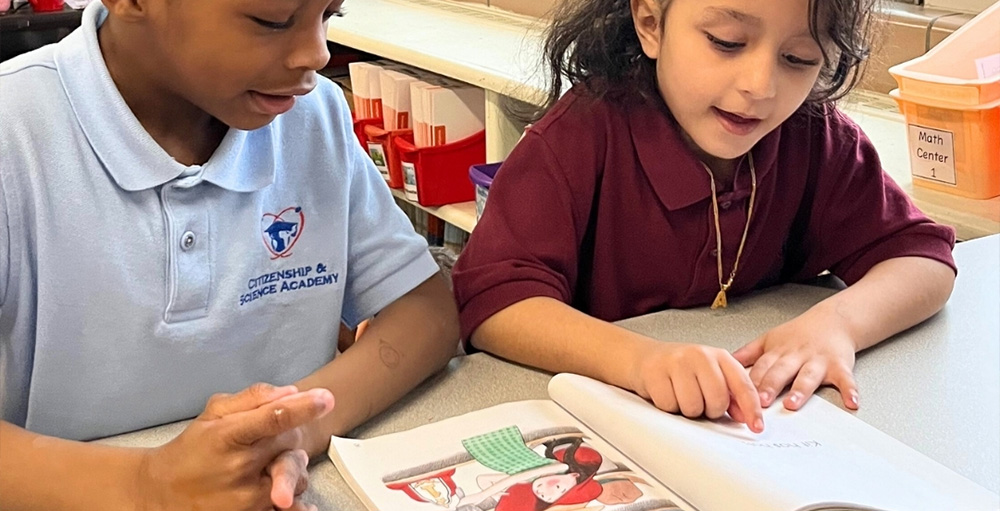 Citizenship & Science Academy of Syracuse Kindergarteners Learn Reading Skills